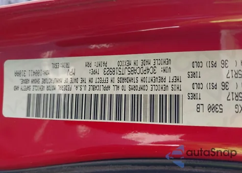 2018 Dodge Journey Se из США, поврежденный, VIN 3C4PDCAB5JT518923